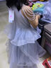 迪牧欧女童晚礼服轻奢小众高端生日花童女孩公主裙儿童主持人钢琴演出服 灰色 110 实拍图