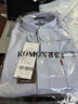 罗蒙（ROMON）100%纯棉牛津纺长袖衬衫男士春夏款中青年翻领商务休闲工装衬衣男 1022蓝白条 41 实拍图
