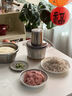 小熊（Bear）绞肉机家用 碎肉机电动搅拌机饺子肉馅蒜蓉机 搅肉机 绞肉绞菜多功能一体机 3L全钢杯 QSJ-P05E3  实拍图