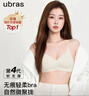 ubras母亲节礼物【虞书欣同款】夹心软支撑小胸聚拢无痕内衣女文胸罩 【套装】燕麦奶色 M  75A/75B 实拍图