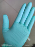 蓝帆医疗（blue sail+）聚氨酯空气手套超薄一次性无粉母婴洗碗宠物清洁手套50只/盒S码 实拍图