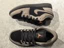 耐克官方AJ1板鞋男 Nike2025冬季新款Air Jordan 1黑棕低帮复古休闲鞋 IB7109-005 43 实拍图