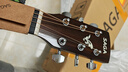萨伽（SAGA）吉他sf700单板面单民谣萨迦木吉他入门初学者萨嘎乐器 【亮光】41英寸SF700GCPRO原木色缺角 实拍图