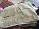 （两件99元）斗战袋鼠春夏薄款男士休闲裤中老年高腰宽松男裤商务休闲长裤爸爸装直筒裤 卡其色+米黄色 34码2尺7腰围 实拍图