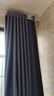 水星家纺免打孔窗帘遮光卧室全遮光布杆子全套飘窗遮阳帘5.0x2.7m蓝色 实拍图
