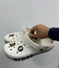 卡骆驰（CROCS）贝雅卡骆班洞洞鞋轻便耐磨一脚蹬休闲鞋女鞋时尚沙滩鞋|205089 白/深蓝-126 43 (270mm) 实拍图