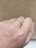 周大福 婚嫁素圈黄金戒指女(工费120)22号约2.15g EOF1生日礼物 实拍图