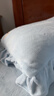 洁丽雅（Grace）枕芯枕头 颈椎枕分区针织按摩枕水立方中枕45*70cm 白色 一对装  实拍图