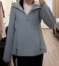 伯希和（Pelliot）[风盾]冲锋软壳衣男春秋防风外套女户外登山服夹克12230602灰M 实拍图