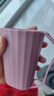 家用漱口杯双层加厚刷牙杯子洗漱杯情侣牙刷杯宿舍学生牙缸防摔款 【双层设计+加厚材质】 杯口润滑：1个蓝【手柄杯】 实拍图