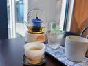 茶鼓蜡烛加热温茶炉煮茶炉煮茶壶底座明火玻璃水果茶花茶壶养生壶套装 白色扇形+垫片+蜡托+10个蜡烛 实拍图