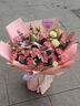 馨仪鲜花速递玫瑰花康乃馨花束送妈妈长辈礼物全国鲜花同城配送 19朵康乃馨百合混搭花束 实拍图