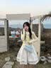 欧时纳（JUST STAR）【徐璐同款】凯莉包女包2026新款包包轻奢侈斜挎包手提包生日礼物 海盐蓝小号+繁花挂饰 包包女包时尚生日礼物-可写贺卡 实拍图