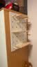 千禧华府洞洞板墙面定制置物架洞洞板实木收纳宿舍墙入户玄关收纳架60暖白 实拍图