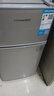 华宝小冰箱小型家用出租房用冷藏冷冻两用一级能效节能省电迷你宿舍寝室办公室二门电冰箱 【一级能效】68L银色【全国联保】 实拍图