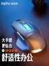 英菲克（INPHIC）M9 无线鼠标可充电轻音办公人体工学电脑台式笔记本2.4G通用便携Typec 灰【可视电量】 实拍图