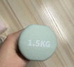 Keep哑铃女士男士健身家用彩色浸塑环保手铃亚铃全身塑形水蓝2kg*2 实拍图