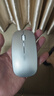 英菲克（INPHIC）M1无线鼠标可充电办公蓝牙三模电量显示静音便携适用于惠普华硕苹果IPAD笔记本电脑无限轻音 【无线-2.4G电量显示增强版】Ty-C充电太空银 实拍图