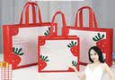 兆燊 礼品袋中秋节送礼袋无纺布手提袋环保购物袋结婚伴手礼袋生日送礼物袋 草莓小号32*27*11cm(10个) 实拍图