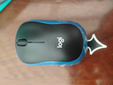 罗技（Logitech）M185鼠标 无线鼠标 办公鼠标 对称鼠标 黑色蓝边 带无线2.4G接收器 实拍图