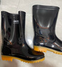 回力雨鞋男高筒户外雨天防水防滑胶鞋耐磨钓鱼洗车雨靴套鞋827黑高41 实拍图