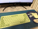 B.O.W航世MK397DL无线蓝牙双模可充电键盘鼠标套装84键静音轻薄ipad平板手机办公笔记本台式通用 清新绿 实拍图