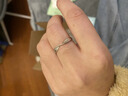BJYL刻字莫比乌斯环戒指男士开口单身戒子学生食指尾戒高级感生日礼物 实拍图