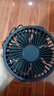 台式小风扇桌面风扇小型家用静音办公室桌面上usb风扇学生宿舍电风扇 【5吋一档直插款】静音大风力【深邃蓝】 实拍图
