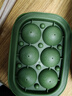 奥美优冰格模具冰箱自制冰格冰球 食品级硅胶制冰模具冰球牛油果绿6格 实拍图