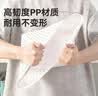 京东京造白豆腐镂空收纳篮杂物收纳筐橱柜卫浴收纳干湿两用3只装中号矮款 实拍图