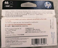 惠普（HP）46原装黑色墨盒 适用hp deskjet 2020hc/2520hc/2529/2029/4729打印机 实拍图