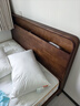 京东京造家居悦枫实木床 天然橡胶木 主卧双人床胡桃色1.5×2米 实拍图