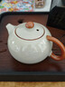 黄汝窑茶壶陶瓷单壶功夫茶具一人用西施壶泡茶家用送礼 黄汝【西施壶】+4杯 实拍图