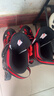 美洲狮（COUGAR）轮滑鞋儿童闪光溜冰鞋男女滑冰旱冰鞋女轮滑鞋男童 黑红单闪单鞋 L (可调37-41码) 实拍图