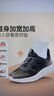 足力健老人鞋中老年轻便休闲散步鞋2431380J 男 黑色 38 实拍图