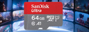 闪迪（SanDisk）64GB TF（MicroSD）内存卡 A1 U1 C10 至尊高速移动版存储卡 读速140MB/s 手机平板游戏机内存卡 实拍图