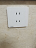 西门子（SIEMENS）开关插座面板 五孔 强电源墙壁插座86型 致典系列雅白 四孔插座 实拍图