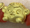 周大福十二生肖 吉祥趴趴萌兽足金黄金转运珠 [可选]礼物 EOR830 趴趴猴 实拍图
