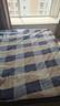 雅鹿·自由自在 床单1.2/1.5x2米床 单件单双人被单宿舍磨毛床罩180*230cm蓝大格 实拍图