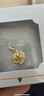 周大福玫瑰花足金黄金吊坠约4.7g EOF1083 520礼物生日礼物 实拍图