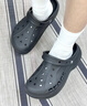 卡骆驰（CROCS）洞洞鞋贝雅男鞋女鞋轻便耐磨一脚蹬拖鞋休闲鞋|10126 黑色-001 39 (240mm) 实拍图