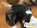 Andes HELMET3c认证电动摩托车头盔男四季女士夏季头盔安全帽四季通用夏天半盔 哑黑透明短片【升级3C款】 均码 实拍图