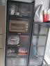 思绕厨房多功能置物架落地冰箱夹缝收纳柜餐边柜微波炉烤箱储物碗柜子 六层灰【加厚加深】50*42*176cm 实拍图
