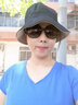 艾路丝婷新款短袖T恤女V领上衣纯色打底体恤TX3560 宝蓝色 L 实拍图