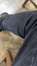 真维斯（Jeanswest）牛仔裤男士2026春季修身小脚长裤潮流潮牌商务直筒长裤男黑色34 实拍图