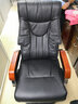 凯联（KAILIAN）弓形办公椅电脑椅真皮座椅学习椅舒适久坐会议椅旋转椅子书桌椅 经典黑＋弹簧包坐垫 精选小牛皮【可旋转】 实拍图