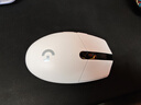 罗技（G）G304 LIGHTSPEED无线鼠标 游戏鼠标 轻质便携 绝地求生FPS鼠标英雄联盟LOL吃鸡 生日礼物 白色 实拍图