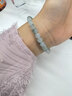 蔻小姐天然缅甸A货翡翠手串高冰种辣阳绿飘花玉石手链男女转运礼物 【6mm】缅甸A货翡翠 14cm手围 实拍图