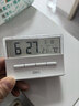 得力（deli）闹钟学生起床电子闹钟桌面智能台钟儿童卧室床头钟ins风实时温湿度开学季开学必备-LE124白 实拍图