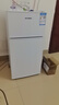 HYUNDAI（韩国现代）小冰箱迷你小型家用冷藏冷冻宿舍出租房办公室双开门二门电冰箱节能省电 80L白【行业热卖+日销过百】 实拍图